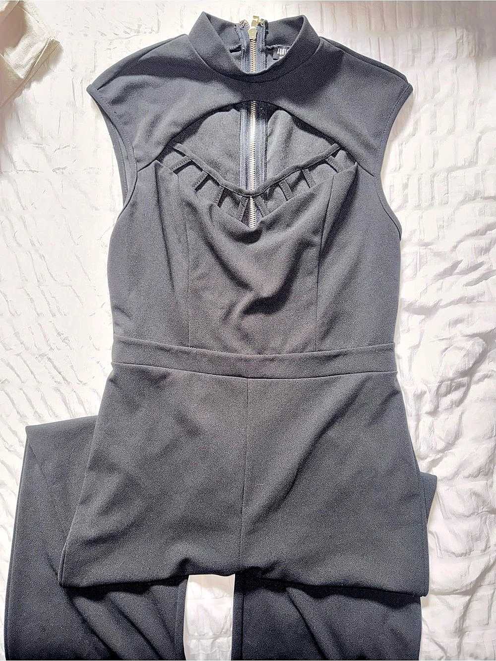 Fashion Nova Black Sleeveless Romper